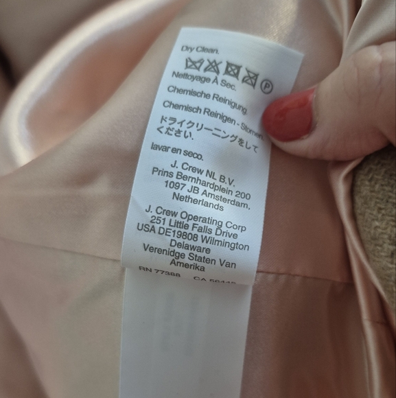 J. Crew Italian Stadium Cloth Wool Blend Cocoon Coat - Picture 15 of 16